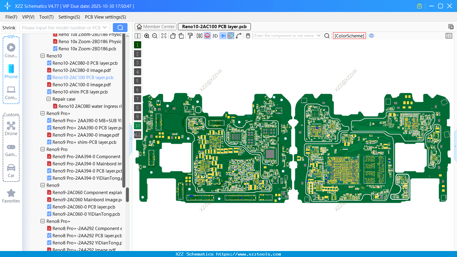 OPPO Reno10-2AC100 PCB Layer